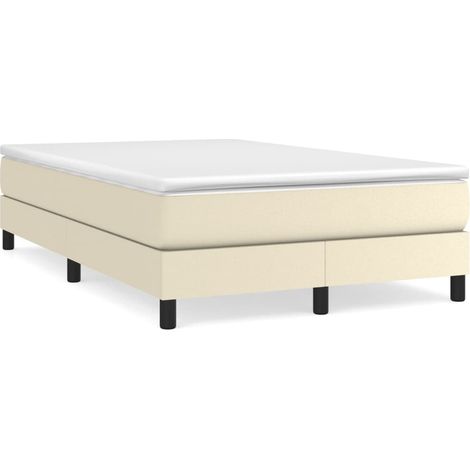 Maison Exclusive - Boxspringbettgestell Creme 120x200 cm Kunstled