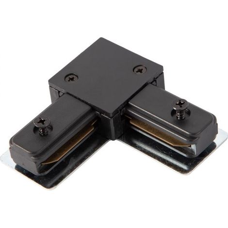 Connecteur Rail En L - Aluminium - Pour Rails ML0704 ML0705 ML070 ML0707 V2.0 - 1 Circuit - Noir - Unité (1/3)