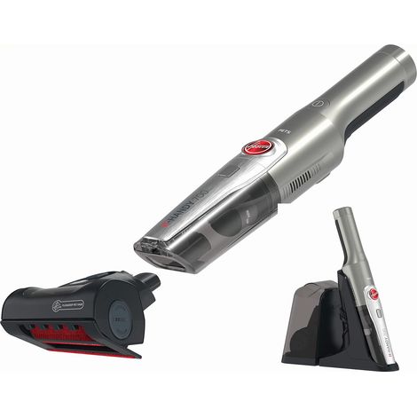 Hoover HH710PPT 011, Aspirapolvere Portatile Potente 120 W, Senza Fili, Filtro EPA, Spazzola per Peli Animali, Ricaricabile, Illuminazione a LED, Aspirabriciole, Accessori 3 in 1, Leggero, Grigio (1/5)