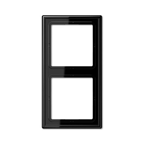 Cadre 2 éléments NOIR JUNG LS 982 SW