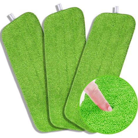 Tete De Balai Microfibre - 42 X 14 5 Cm - Compatible Avec Balais A Franges A Pulverisation - Pour Sol Parquet Carrelage Pierre - Lot De 3 (1/5)