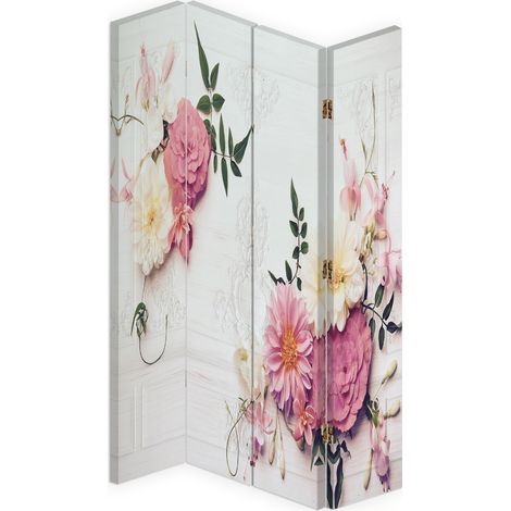 Paravento bilaterale 360, Fiori rosa - 145x170 (1/5)