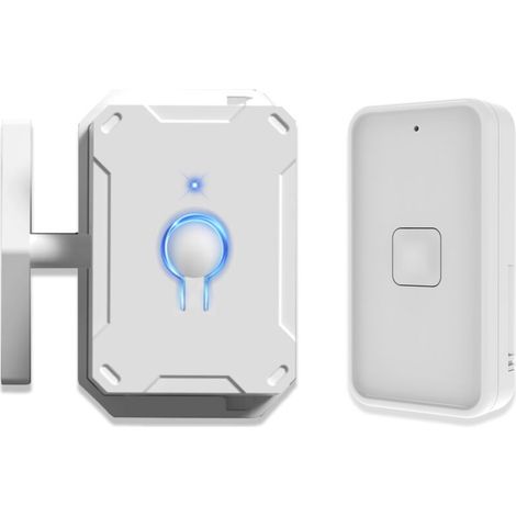 Interrupteur intelligent sans fil avec télécommande, robot tactile pour éteindre les lumières à distance, kit d'interrupteur sans fil pour la maison/chambre d'étudiant (unité principale blanche + télé (1/5)