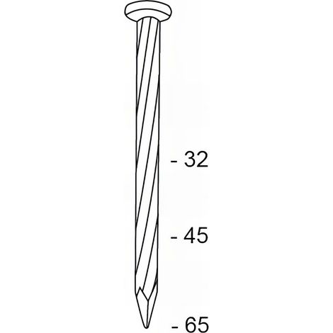 4 000 coils S D. 2,5 x 65 mm - Acier HDG - FAP65V5 - Alsafix