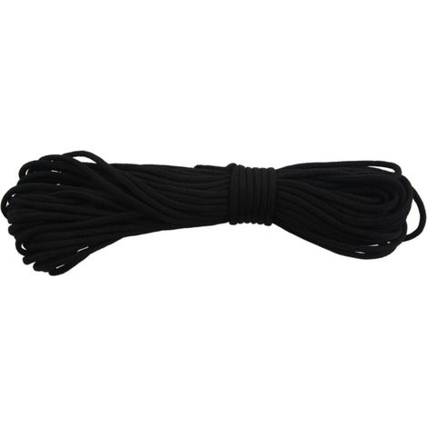 Corde Noire Pour Tente Diamètre 5 mm Résistance Élevée (1/4)
