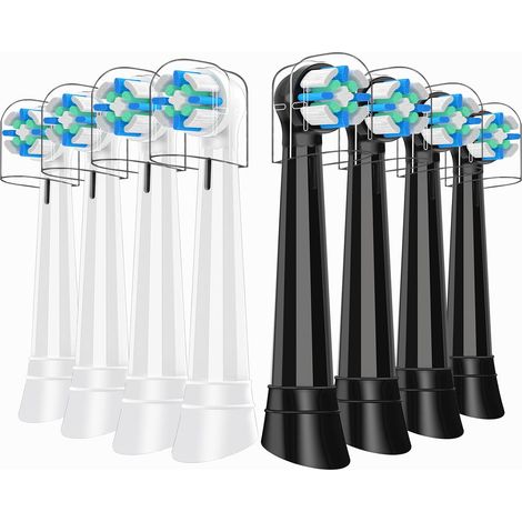 Brossettes Compatibles avec iO - Brossettes de Rechange Compatibles  Lot de 8 Têtes pour Série iO 2/3/4/5/6/7/8/9/10  Nettoyage Profond, Poils Souples (1/5)