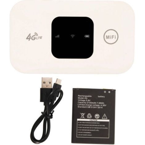 4G LTE Mobile WiFi Hotspot with SIM Card Slot Up to 10 Users Portable Wifi Hotspot for Africa Middle East for Travel (1/5)