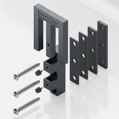Verrou de Protection pour fenêtre ou Porte en Plastique/Bois/Aluminium, Protection antivol, Acier, Gris (1/5)