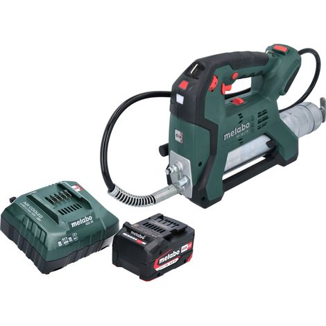 Grasa de Metabo FP 18 LTX con batería de 18 V y 690 bar + 1 batería de 4,0 Ah + cargador (1/5)