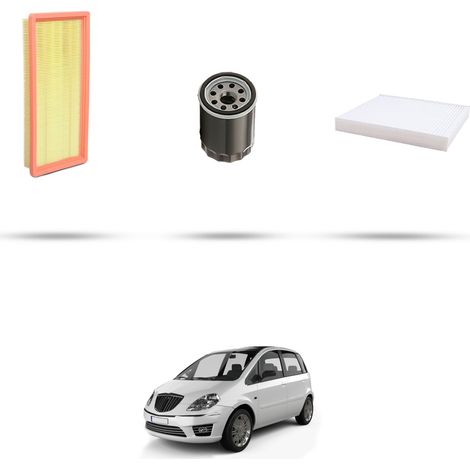 Kit tagliando 3 filtri compatibile con Lancia Musa 1.4 16v 70kw 2004 (1/4)