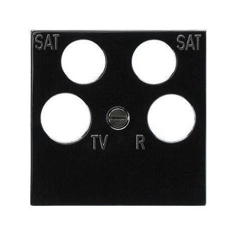 Gira Zentralplatte Ankaro sw RF/TV+2xSat 025910 (1/5)