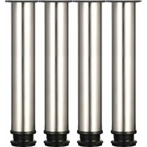 4 piedini regolabili, altezza 300 mm, gambe per mobili ispessite, gambe per tavoli, gambe per mobili in acciaio inox (1/5)