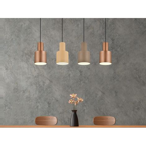 Pendelleuchte AGUDO 4-flammig Metall Coffee Töne, Breite 87cm (1/5)