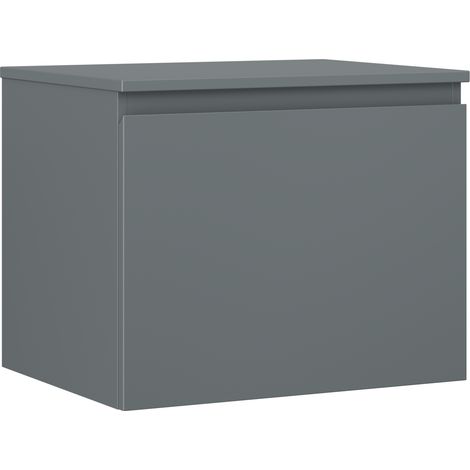 Mexen Orio armoire de salle de bains sous lavabo 60 cm avec plateau, 1 tiroir, graphite mat - 91A10-06047-1-BFC66 (1/5)