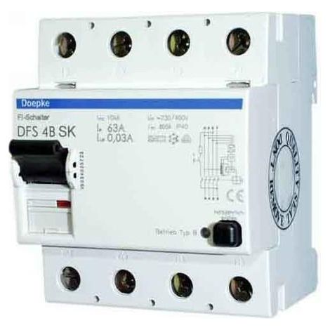 Interruttore differenziale tipo B Doepke 63 A 230/400V
