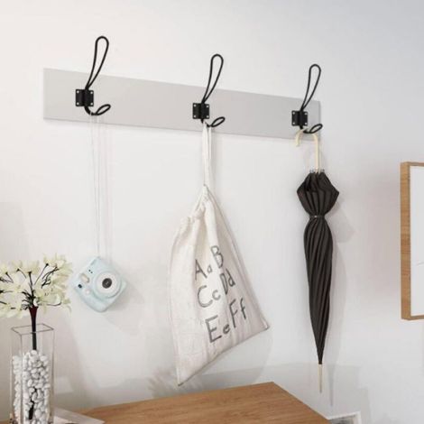-10 Pièces Murale Patere Porte Manteau Noir, Muraux Crochets et Patères pour la Maison Retro Metal Crochet Lourd avec Vis pour (1/4)