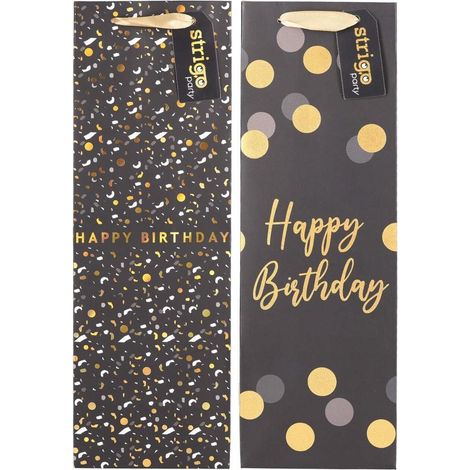 Sacchetto regalo per feste 12x36x9cm mix strigo