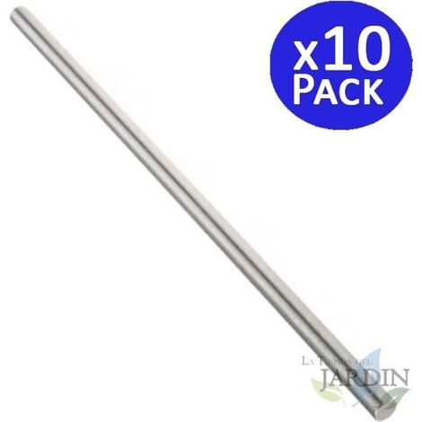 10 Stück Metallstab 8 mm, Länge 1,2 Meter
