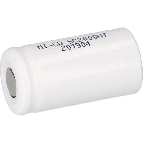 NiCd SUB-C Zelle 1,2V 2000mAh Hochtemperatur (1/5)