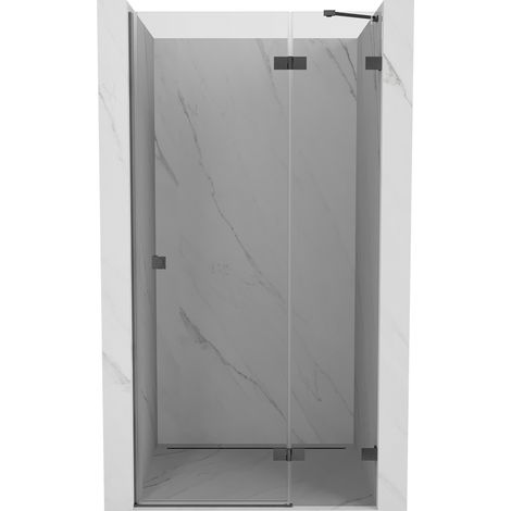 Mexen Lunar Duschtür rechts öffnend 70 cm, transparent, gebürstet Gun Gray - 834-070-000-66-00-P (1/5)