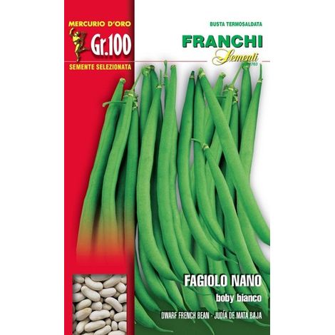 BUSTA SEMI DI FAGIOLO NANO BOBY BIANCO 100 GR