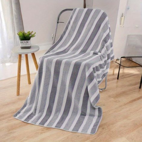 Serviette de bain extra large en fibres ultrafines, serviette de plage 70 x 140 cm, épaisse, absorbante, en tissu moelleux, ultra douce et à séchage rapide (1/5)