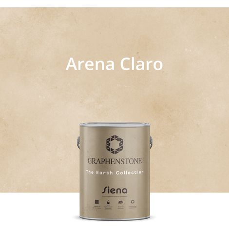 Pintura Ecológica INTERIOR Efecto LIMEWASH Base Cal SIENA Color ARENA CLARO 4L