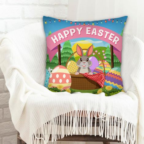 Housse de coussin 45x45 cm carrée fermeture à glissière pour la Saint-Valentin, mariage, anniversaire (1/5)