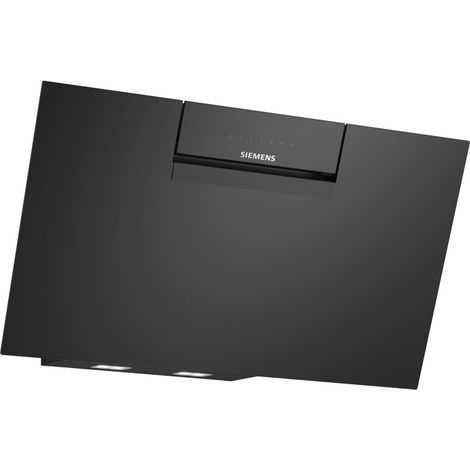Siemens LC87JFN60 iQ300 Hotte murale inclinée 80 cm verre noir 687 m³/h Wi‑Fi CookConnect SoftLight LED (1/5)