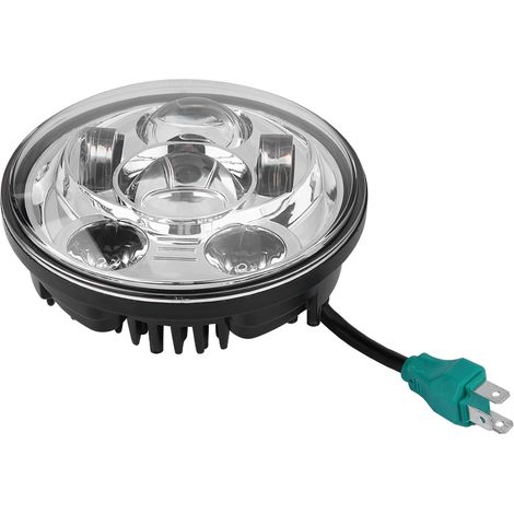 GARRYFIZH Phare de moto, phare rond anti-poussière pour remplacement
