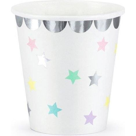 Bicchieri Unicorno - Stelle, 180 ml, 6 pezzi. (1/4)