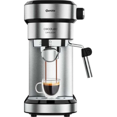 Cafelizzia Steel Machine à café expresso avec 20 bar thermoblock et buse vapeur