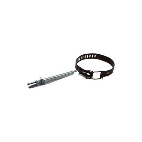 COLLARI FERMATUBO PER STUFE SMALTATO MARRONE- - ø cm.8/14 regolabile con tassello ø mm.8x40 - 10 pezzi