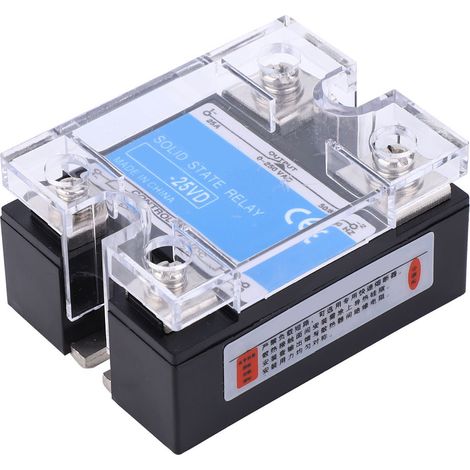 Relais statique BERM monophasé avec commande par optocoupleur haute performance, charge 0-10 V CC, 0-250 V CA (BERM-25VD) (1/5)