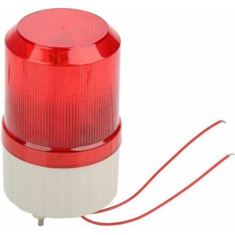 Feu recul LED : 220V, rouge, rotatif, 8×8×15cm (1/4)