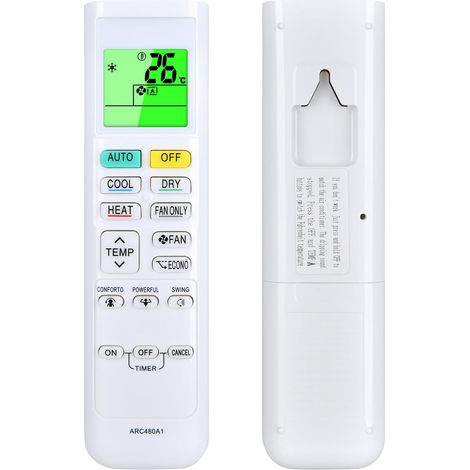 Air Conditioner Ersatz-Fernbedienung für Daikin Klimaanlage ARC480A11 ARC480A13 ARC480A2 ARC480A3 ARC480A4 ARC480A5 ARC480A6 ARC480A7 ARC480A8 ARC480A9 (1/5)