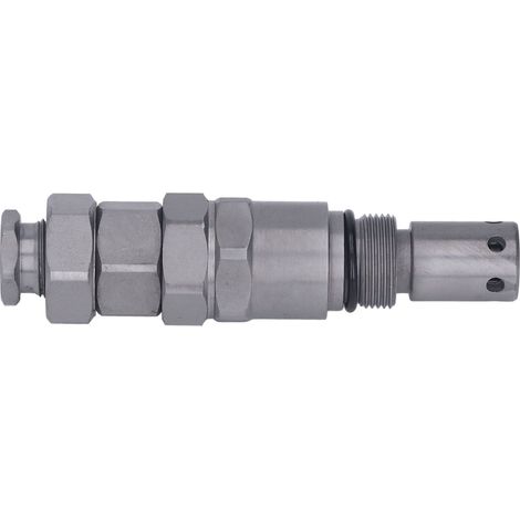 Clapet de trop-plein en acier robuste, précision standard, pour excavatrice Daewoo, engins de chantier, pièce hydraulique haute résistance. (1/5)