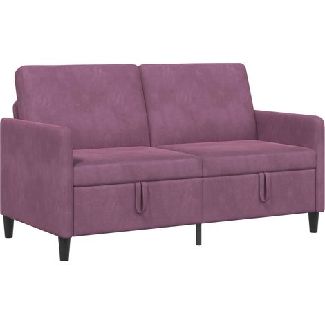 Sofa mit Stauraum 2-Sitzer Lila 152 x 78 x 87 cm Polyester vidaXL