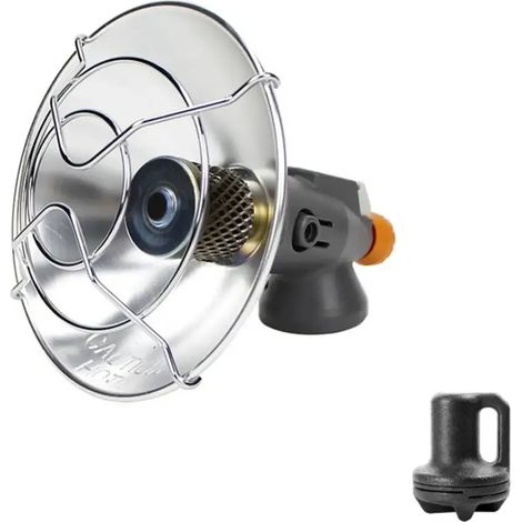Réchaud de camping portable à allumage piézo, chauffe-gaz, idéal pour la randonnée et le camping. (1/5)