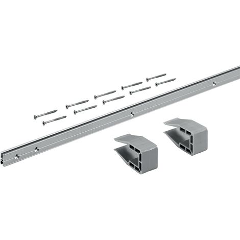 Hettich MB-Laufprofil-Set, Länge teilbar, 2500mm, 30kg, SlideLine M, 9209225, silber (1/2)