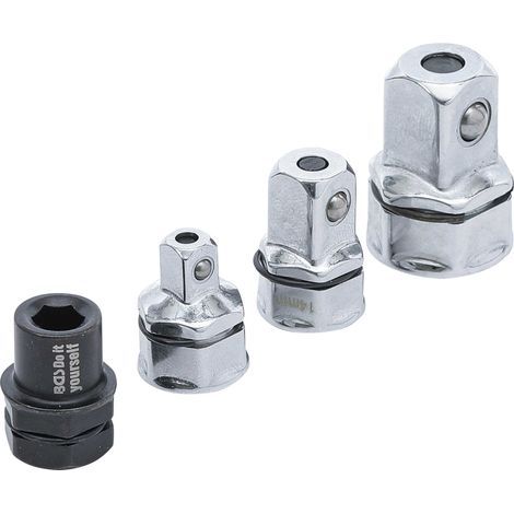 JEU D'ADAPTATEURS INDUSTRIELS POUR CLÉ POLYGONALES À CLIQUET 4 PIÈCES BGS DIY 98210