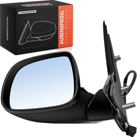 Espejo retrovisor exterior izquierdo, asférico, de accionamiento eléctrico, tamaño estándar, 5 contactos de conexión, compatible con Multivan VI y Transporter VI. (1/5)