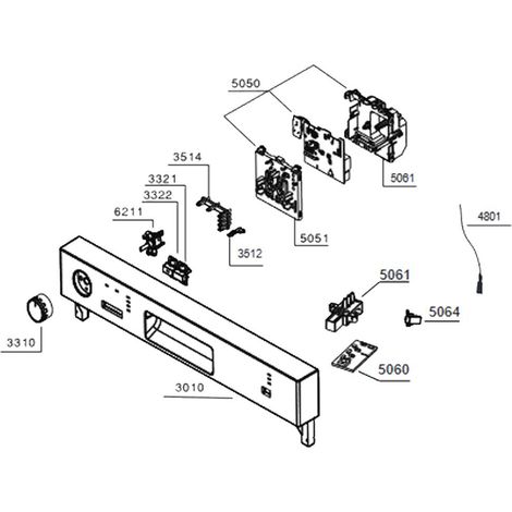 Bandeau repère 3010 (1754130173) Lave-vaisselle BEKO