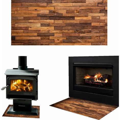 VIDRIO TEMPLADO PARA BASE DE CHIMENEA DIMENSIONES 52x50cm GRÁFICOS PARQUET (1/5)