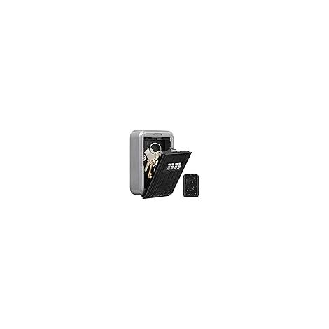 Secure Wall-Mounted Key Box with 4-Digit Combination Lock, Extra Large Outdoor Key Safe, XL Size Key Box with Combination Lock (1/5)