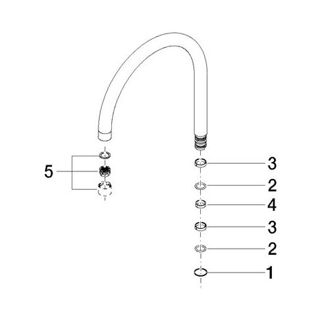 Dornbracht 90282220001-00 Bec pièces de rechange