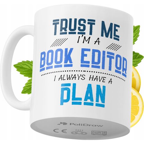 Tazza per un editore di libri, divertente tazza da caffè/tè con testo umoristico e grafica divertente, tazza per compleanni, onomastici e festività, tazza premium per occasioni speciali per casa, uffi (1/5)