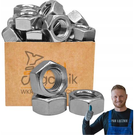 Écrous Hexagonaux Pan Łącznik, M24, DIN 934, Zingués, Sac 1 kg (1/5)