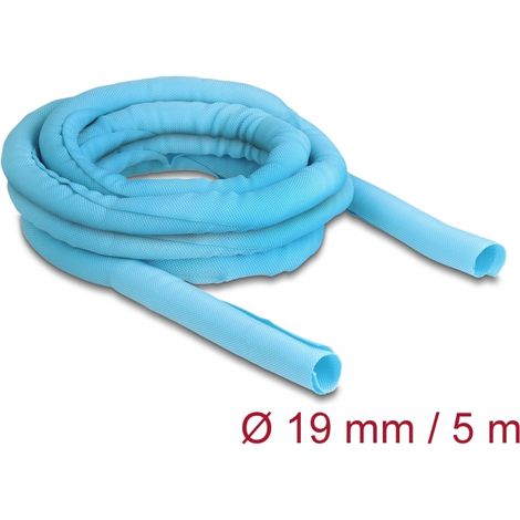 Delock Manga tejida de cierre automÃ¡tico resistente al calor 5 m x 19 mm azul