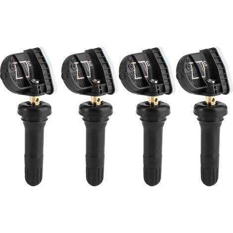 Kit 4 capteurs de pression pneus Ford Galaxy/Mondeo/S-MAX, 433MHz, laiton/caoutchouc, TPMS